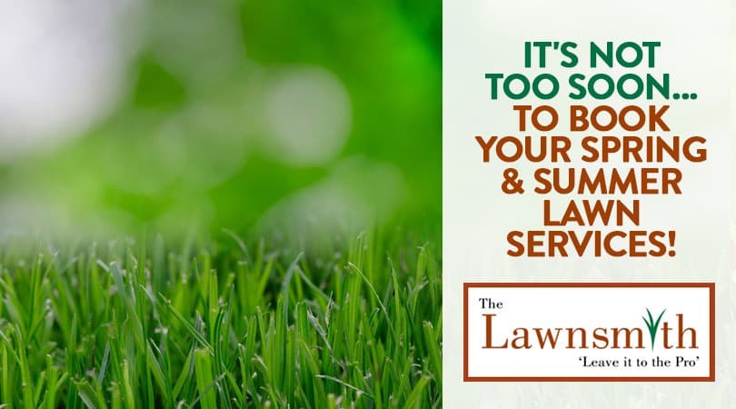 It's Not Too Soon.....to Book Your Spring & Summer Lawn Services!